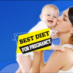 a mother and baby illustrates article about the best diet for pregnancy.