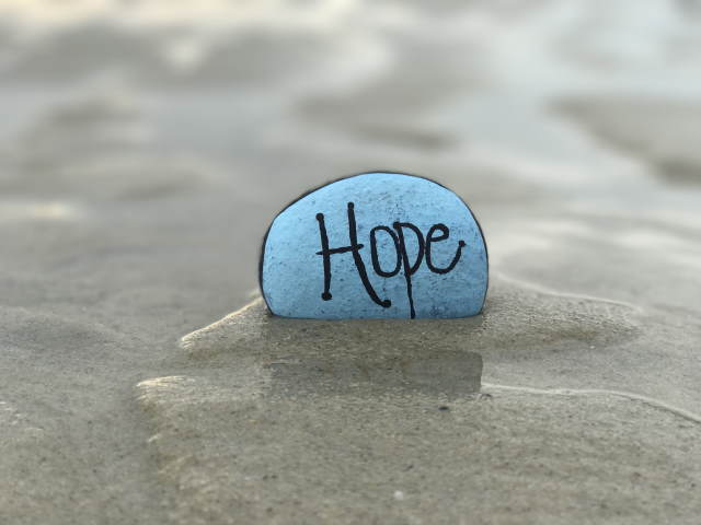 A stone of hope on a beach as what we all feel about "Call the Midewife Series 10"